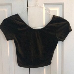 Brandy melville black crop top